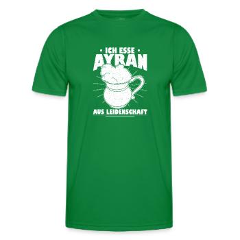 Döner Ayran Getränk Joghurt Imbiss Kebab Salz - Männer Funktions-T-Shirt - Kelly Green - Vorne - AI Model Male 178 dark (178cm)