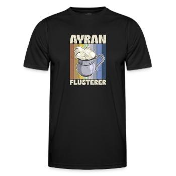 Ayran Getränk Türkei Döner Imbiss Joghurt Salz - Männer Funktions-T-Shirt - Schwarz - Vorne - AI Model Male 178 dark (178cm)
