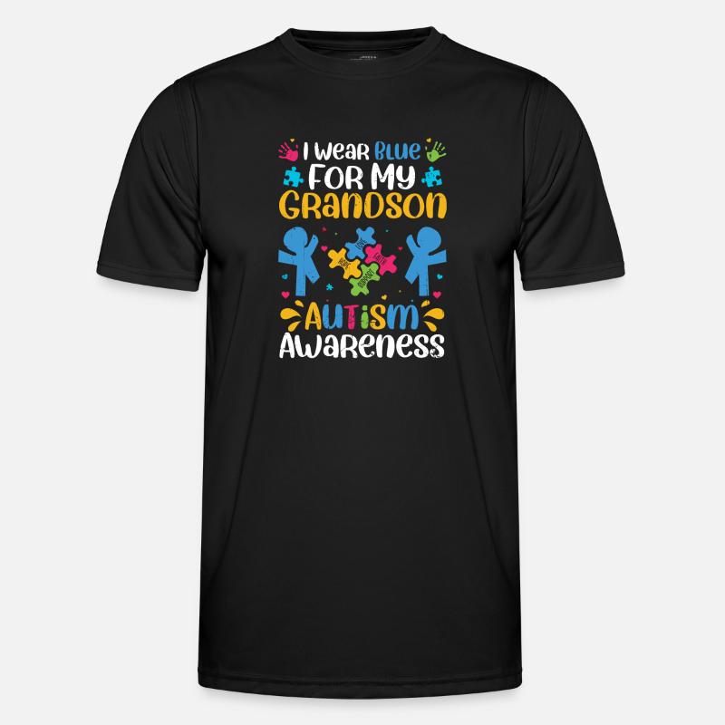 Autismus - Männer Funktions-T-Shirt - Schwarz