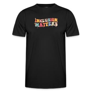 Autism - Men's Functional T-Shirt - black - Front - AI Model Male 178 dark (178cm)
