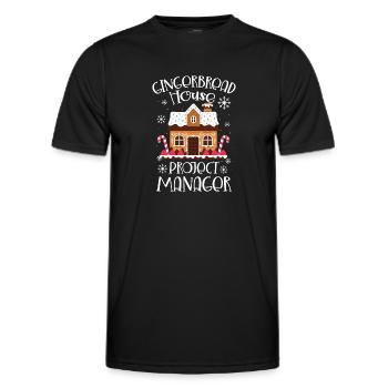 Baker Bakery Bakery Baking Gift - Men's Functional T-Shirt - black - Front - AI Model Male 178 dark (178cm)