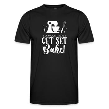 Baker Bakery Bakery Baking Gift - Men's Functional T-Shirt - black - Front - AI Model Male 178 dark (178cm)