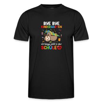 Bye Bye Kindergarten I'm Hanging In School Now - Men's Functional T-Shirt - black - Front - AI Model Male 178 dark (178cm)