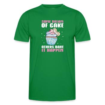 Cupcake - Men's Functional T-Shirt - kelly green - Front - AI Model Male 178 dark (178cm)