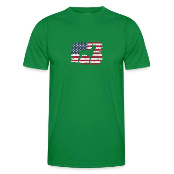 Doberman - Men's Functional T-Shirt - kelly green - Front - AI Model Male 178 dark (178cm)