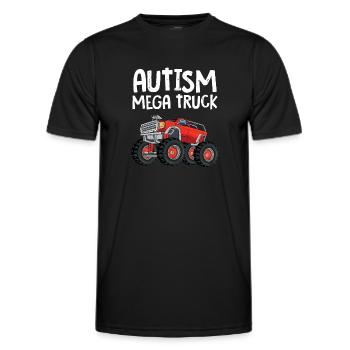 Autismus - Männer Funktions-T-Shirt - Schwarz - Vorne - AI Model Male 178 dark (178cm)