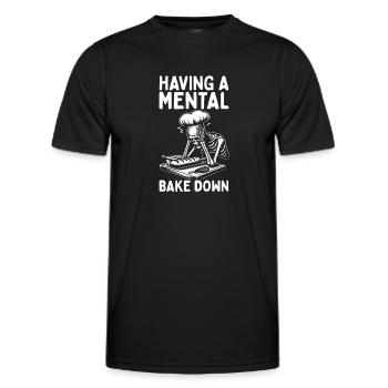 Baker Bakery Bakery Baking Gift - Men's Functional T-Shirt - black - Front - AI Model Male 178 dark (178cm)