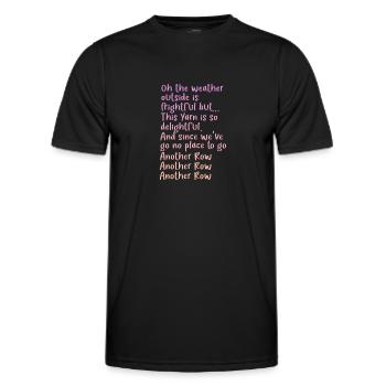 Crochet tricot couture couture cadeau - T-shirt sport Homme - noir - Devant - AI Model Male 178 dark (178cm)