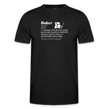Baker - Men's Functional T-Shirt - black - Front - AI Model Male 178 dark (178cm)