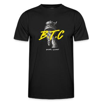 Bitcoin Never Sleeps Bitcoin Btc Crypto Währung - Männer Funktions-T-Shirt - Schwarz - Vorne - AI Model Male 178 dark (178cm)