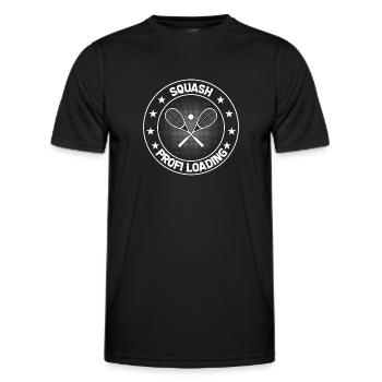 Squash Profi - Squash profi loading - Männer Funktions-T-Shirt - Schwarz - Vorne - AI Model Male 178 dark (178cm)