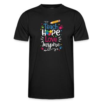 Autisme - T-shirt sport Homme - noir - Devant - AI Model Male 178 dark (178cm)