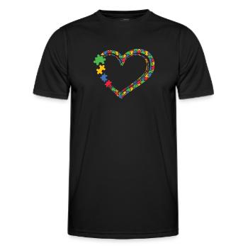 Autismus Awareness Day Autist Geschenk - Männer Funktions-T-Shirt - Schwarz - Vorne - AI Model Male 178 dark (178cm)