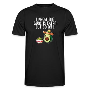 Avocado - Männer Funktions-T-Shirt - Schwarz - Vorne - AI Model Male 178 dark (178cm)
