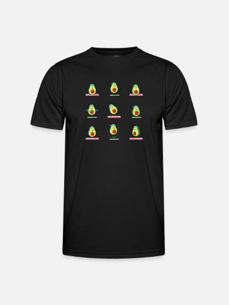 Avocado Guacamole Vegan Gift - Men's Functional T-Shirt - black