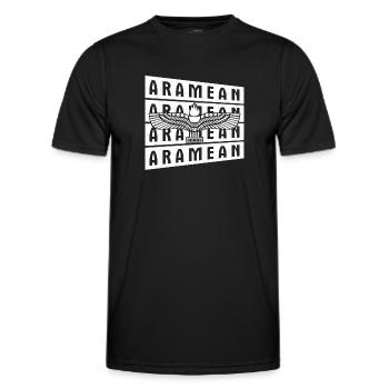 Syrien Naher Osten Antike Aramäische Aramäer - Männer Funktions-T-Shirt - Schwarz - Vorne - AI Model Male 178 dark (178cm)