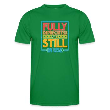 Fully Depreciated But Still In Use 30 - Männer Funktions-T-Shirt - Kelly Green - Vorne - AI Model Male 178 dark (178cm)