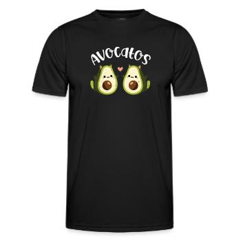 Avocado - Men's Functional T-Shirt - black - Front - AI Model Male 178 dark (178cm)