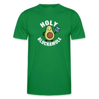 Holy Blockamole Avocado Design für Volleyball - Männer Funktions-T-Shirt - Kelly Green - Vorne - AI Model Male 178 dark (178cm)
