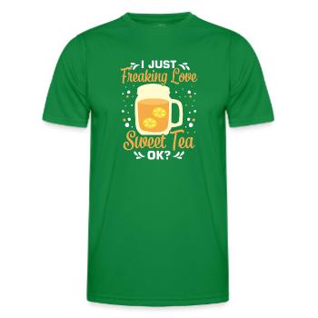 Thé sucré - T-shirt sport Homme - vert - Devant - AI Model Male 178 dark (178cm)