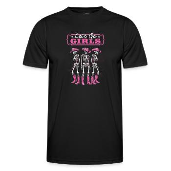 Junggesellin - Männer Funktions-T-Shirt - Schwarz - Vorne - AI Model Male 178 dark (178cm)