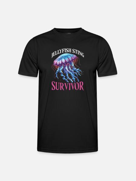 Jellyfish Sting Survivor 21 - Men's Functional T-Shirt - black