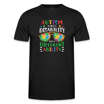 Autismus Awareness Day Autist Geschenk - Männer Funktions-T-Shirt - Schwarz - Vorne - AI Model Male 178 dark (178cm)