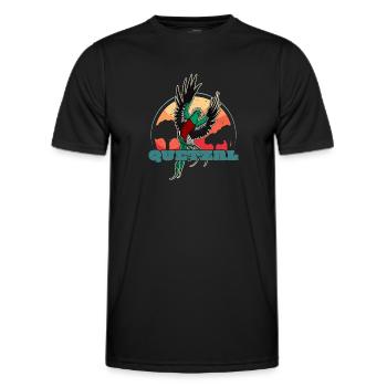 Paradiesvogel Guatemala Quetzal Tropisch Vogel - Männer Funktions-T-Shirt - Schwarz - Vorne - AI Model Male 178 dark (178cm)