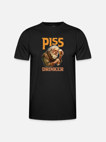 Piss Drinker 45 - Männer Funktions-T-Shirt - Schwarz