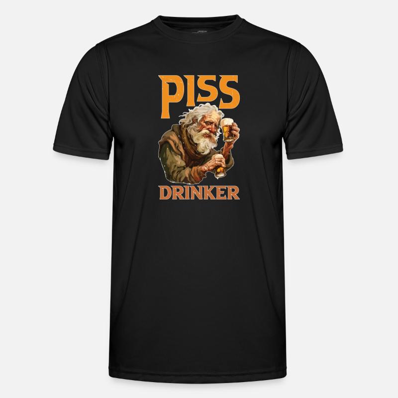 Piss Drinker 45 - Männer Funktions-T-Shirt - Schwarz