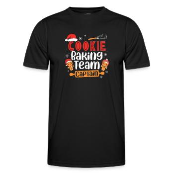 Baker Bakery Bakery Baking Gift - Men's Functional T-Shirt - black - Front - AI Model Male 178 dark (178cm)