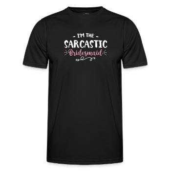 Junggesellin - Männer Funktions-T-Shirt - Schwarz - Vorne - AI Model Male 178 dark (178cm)