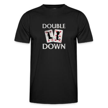 Black Jack Blackjack Kartenspiel Casino Geschenk - Männer Funktions-T-Shirt - Schwarz - Vorne - AI Model Male 178 dark (178cm)