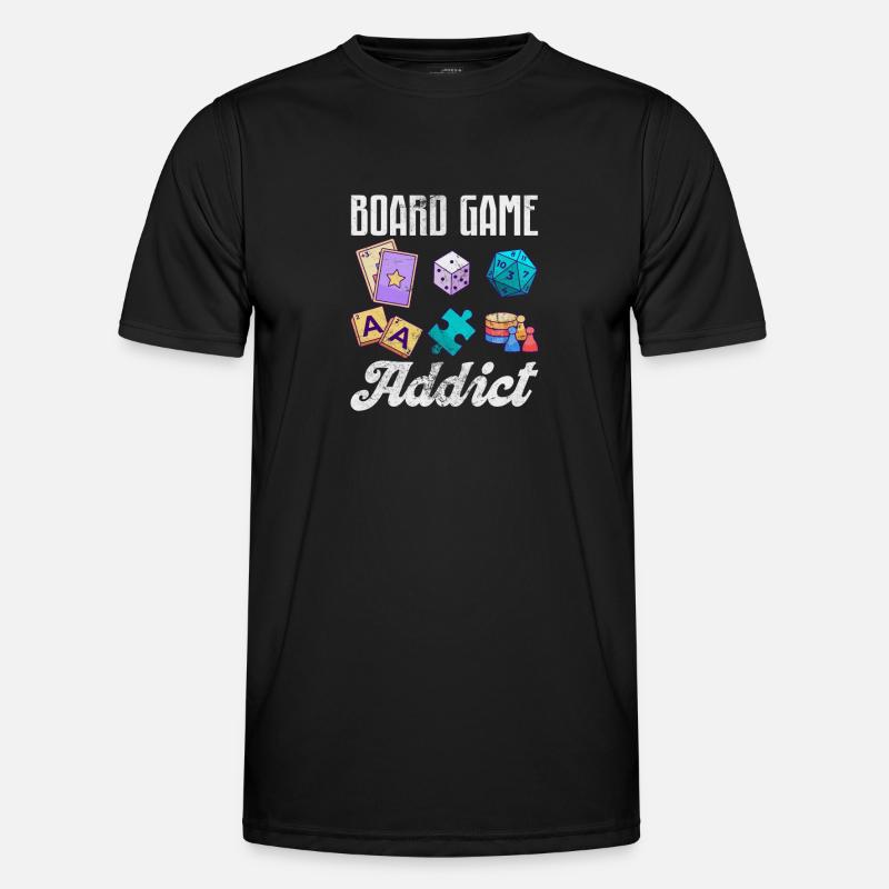 Brettspiel - Männer Funktions-T-Shirt - Schwarz