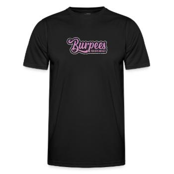 Burpees - Männer Funktions-T-Shirt - Schwarz - Vorne - AI Model Male 178 dark (178cm)