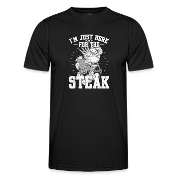 Männergrill Vater BBQ Fleisch Hinterhof Party - Männer Funktions-T-Shirt - Schwarz - Vorne - AI Model Male 178 dark (178cm)