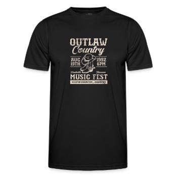 Pays - T-shirt sport Homme - noir - Devant - AI Model Male 178 dark (178cm)