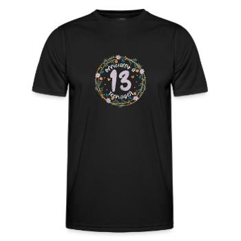 Adolescent - T-shirt sport Homme - noir - Devant - AI Model Male 178 dark (178cm)