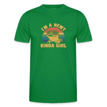 Drôle de dicton de triton - T-shirt sport Homme - vert - Devant - AI Model Male 178 dark (178cm)