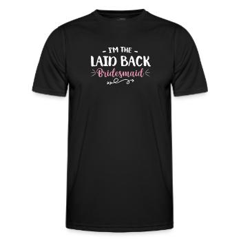 Junggesellin - Männer Funktions-T-Shirt - Schwarz - Vorne - AI Model Male 178 dark (178cm)