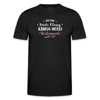 Junggesellin - Männer Funktions-T-Shirt - Schwarz - Vorne - AI Model Male 178 dark (178cm)