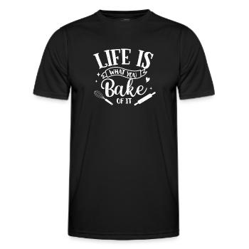 Baker - Men's Functional T-Shirt - black - Front - AI Model Male 178 dark (178cm)