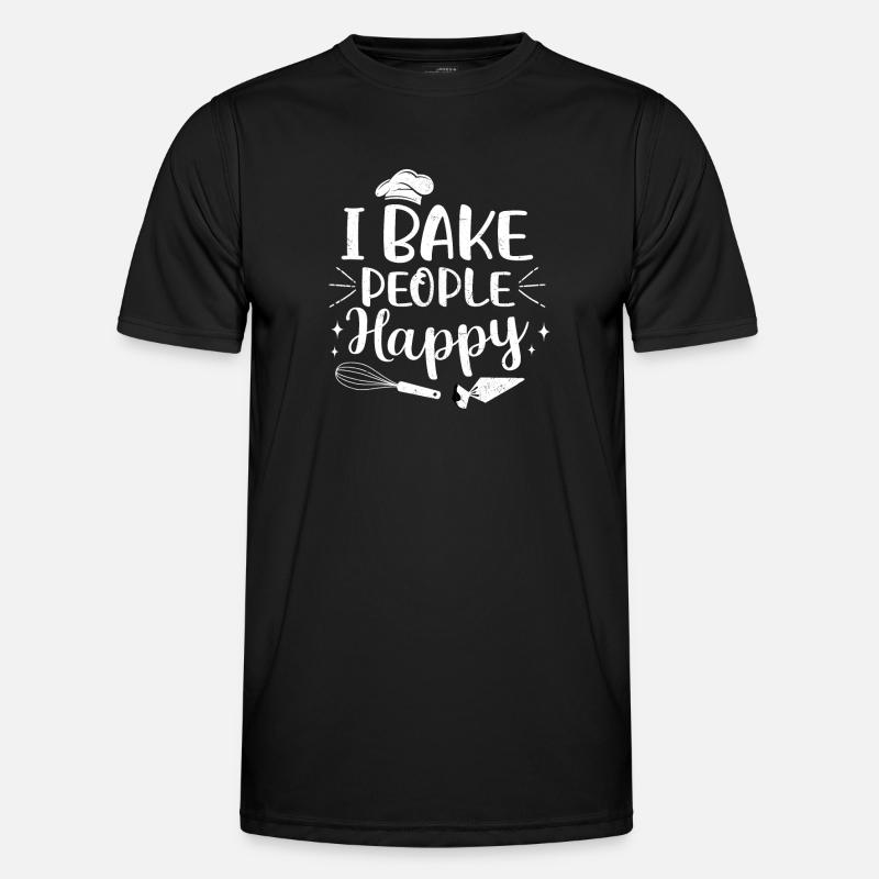 Bäcker - Männer Funktions-T-Shirt - Schwarz