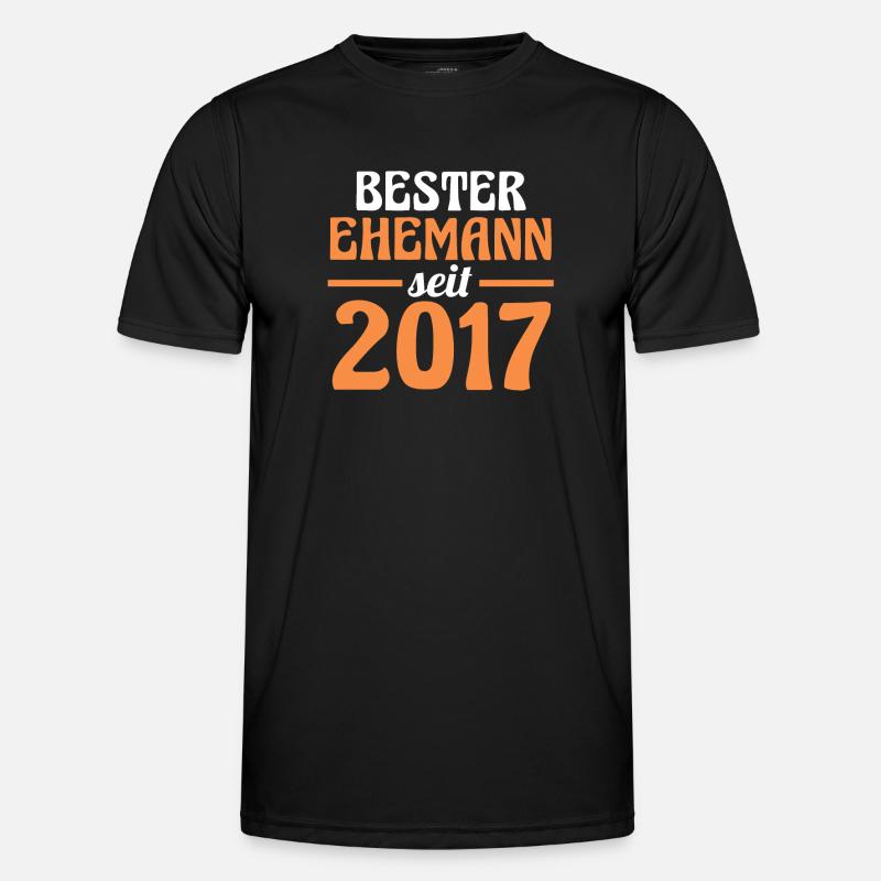 Valentinstag Bester Ehemann Seit 2017 Männer Funktions-T-Shirt