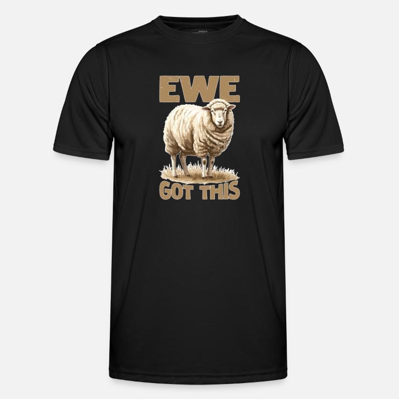 Ewe Got This 2 - Männer Funktions-T-Shirt - Schwarz