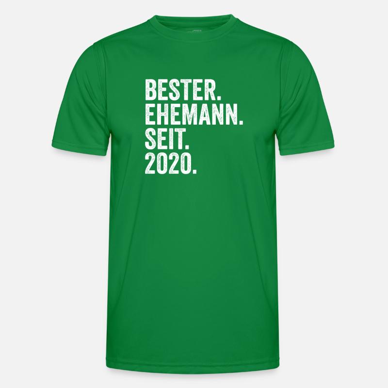 Valentinstag Bester Ehemann Seit 2020 Männer Funktions-T-Shirt