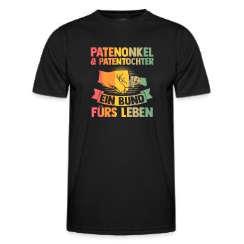 Opa & Enkel Familie Enkel Geschenk - Männer Funktions-T-Shirt - Schwarz - Vorne - AI Model Male 178 dark (178cm)