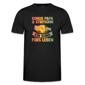 Opa & Enkelin Familie Enkelin Geschenk - Männer Funktions-T-Shirt - Schwarz - Vorne - AI Model Male 178 dark (178cm)
