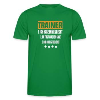 Coach - Men's Functional T-Shirt - kelly green - Front - AI Model Male 178 dark (178cm)