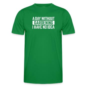Une journée sans jardinage dont je n’ai aucune idée - Landscapi - T-shirt sport Homme - vert - Devant - AI Model Male 178 dark (178cm)